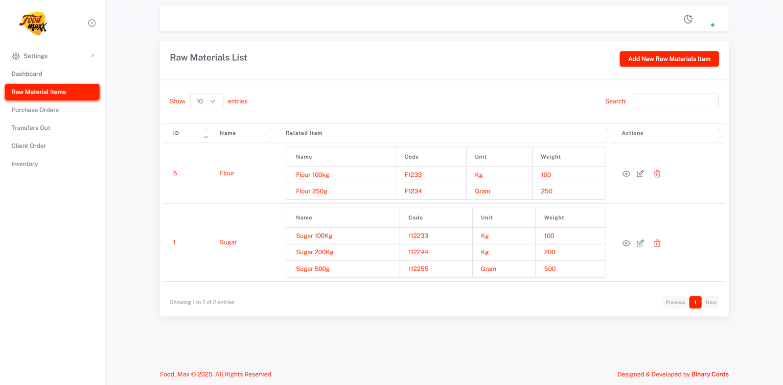 Client Order Processing